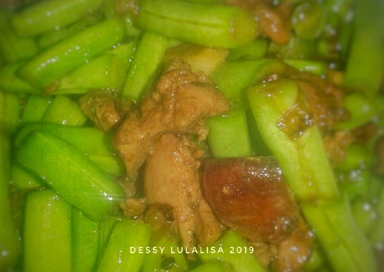 Resep Tumis buncis ati ayam Lezat