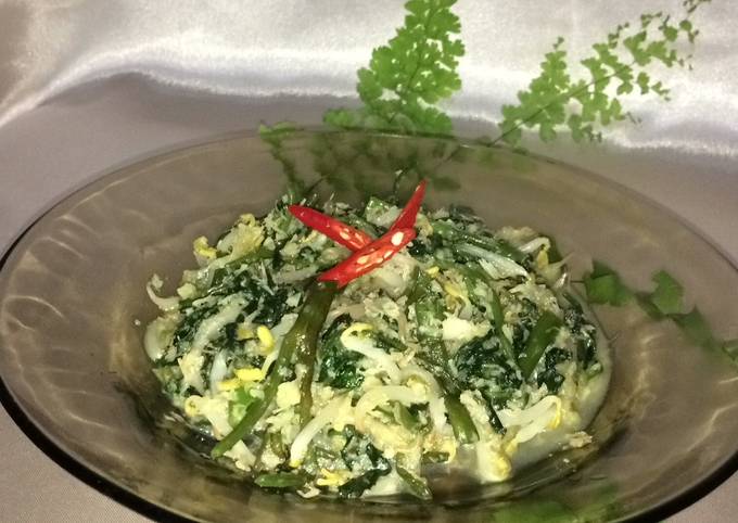 Resep mudah bikin Urap Kangkung &amp; Toge  enak