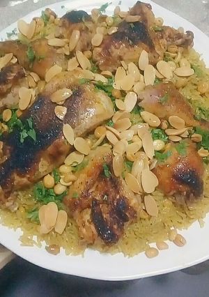 صورة لوصفة كبسة الدجاج