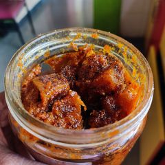 A picture of Sour orange pickle (limbu lonche).