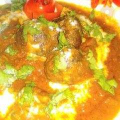 A picture of Palak soya kofta.