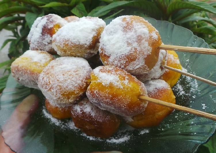 Mini sweet pumpkin donut