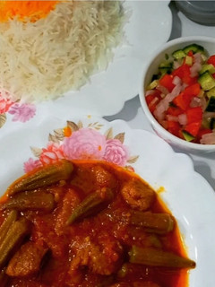 عکسی از دستور خورشت بامیه