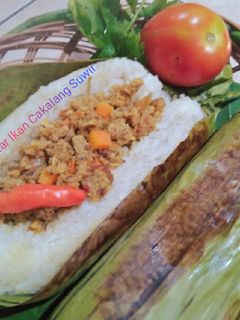 Foto resep Nasi Bakar Suwiran Ikan 🐠🌷👌