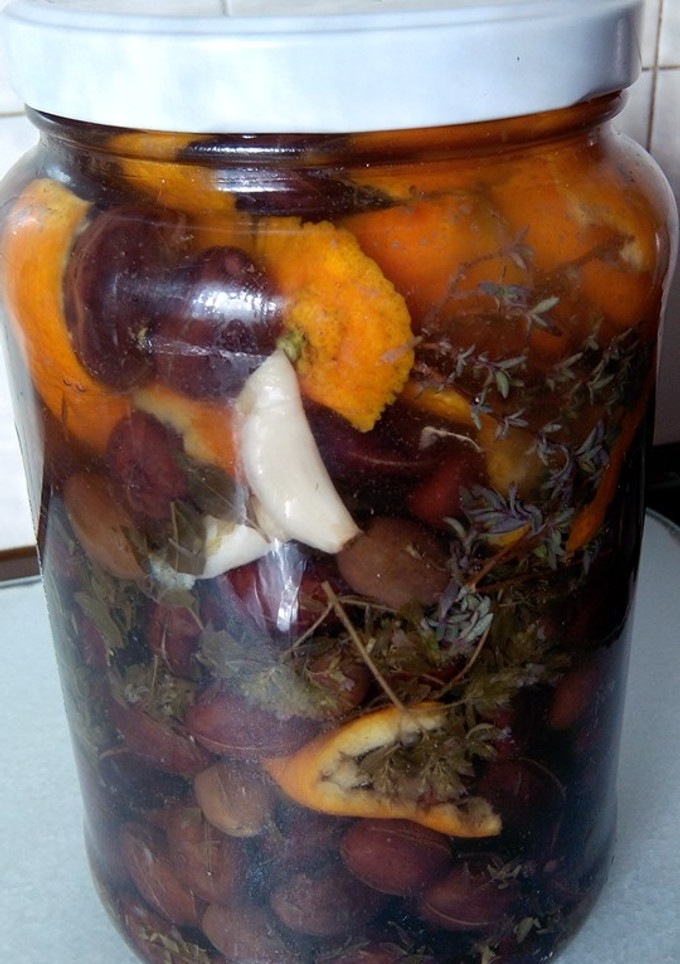 Una foto de Aceitunas a la naranja