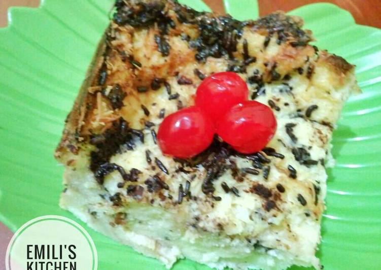 Bread Pudding (lembut didalam, krispi diluar)