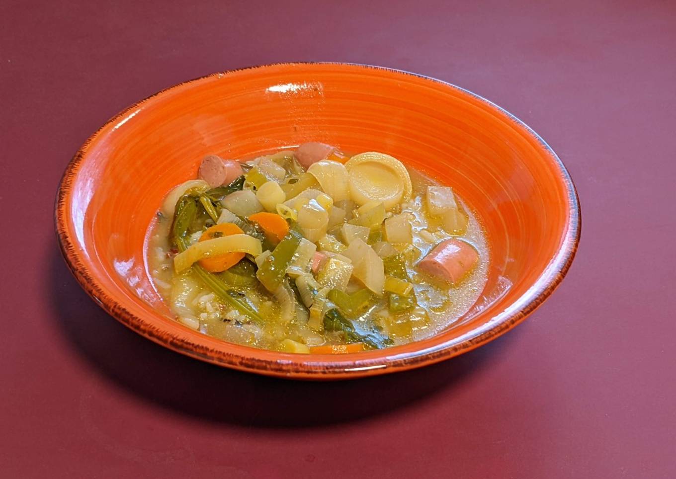 Variación de sopa japonesa sobre arroz