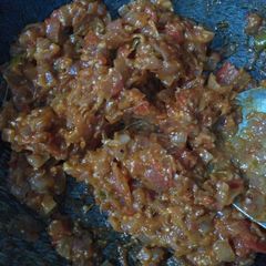 A picture of Baingn ka bhrtha.
