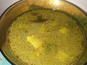 Gambar soto tulang ayam kuah kuning