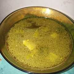 A picture of Soto kuning tulang ayam.