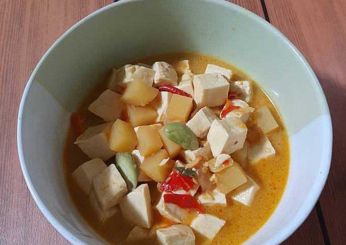 Resep Sayur Kentang Tahu Santan Anti Gagal