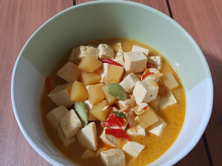 Resep Sayur Kentang Tahu Santan Anti Gagal