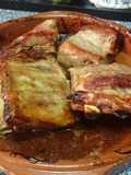 Asado de secreto (Matambre lo llaman en Argentina)y costillas