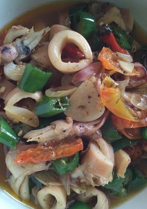 Foto resep Oseng oseng cumi pedas