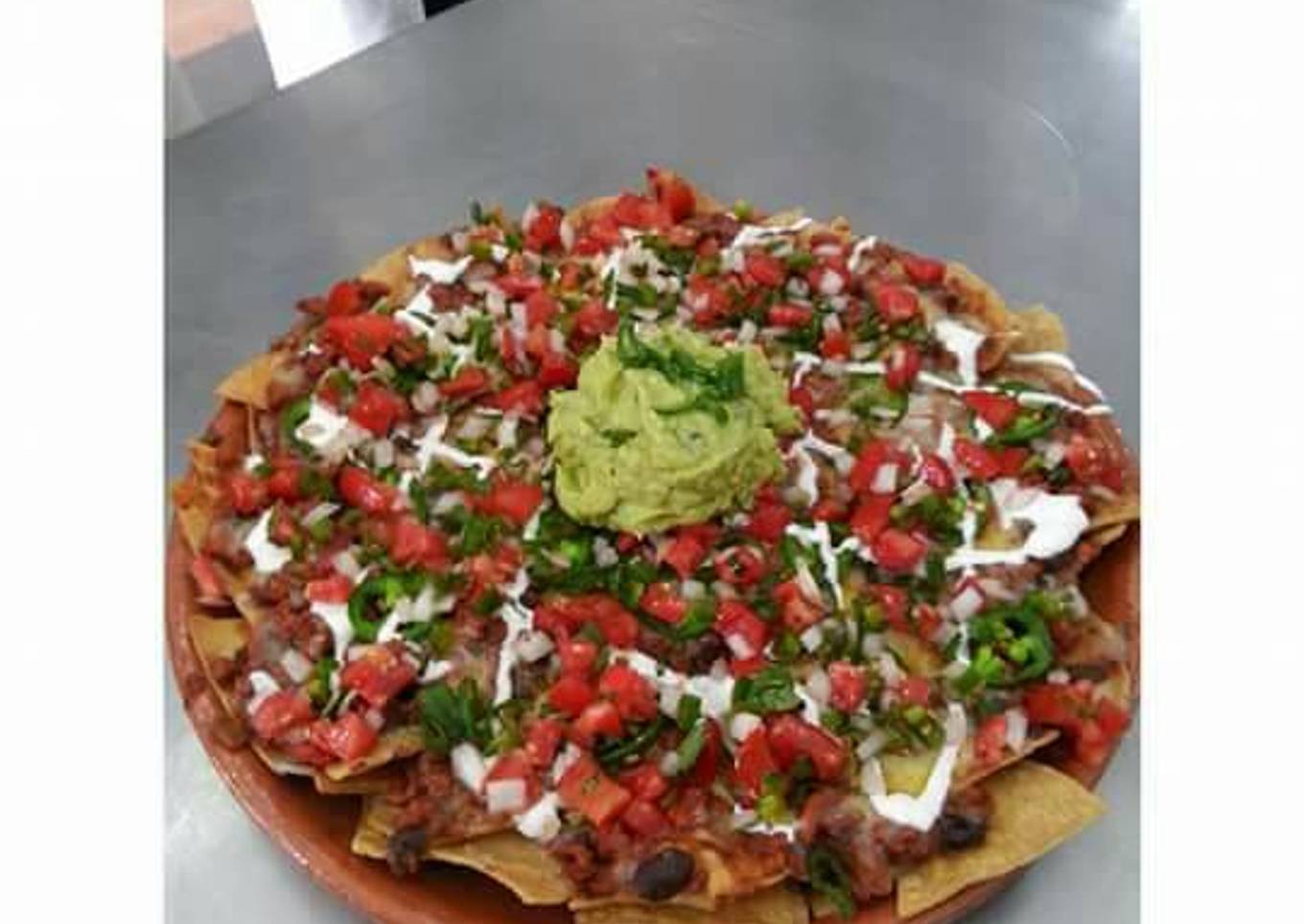 Chili con carne y nachos con chili