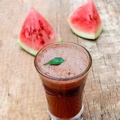 A picture of Chocolate/watermelon drink.