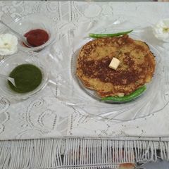 Thalipeeth cheela A picture of Thalipeeth cheela.