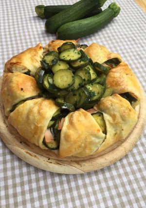 Foto di Corona di zucchine