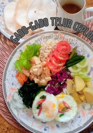Foto resep Gado Gado Telur Ceplok