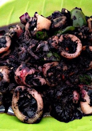 Foto resep Tumis cumi hitam
