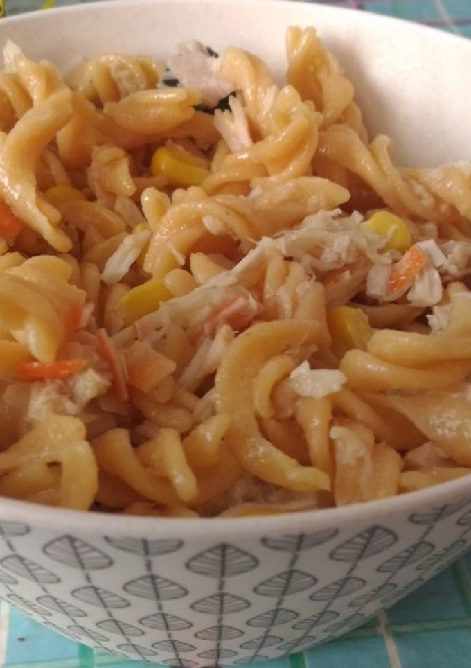 Una foto de Ensalada de pasta de lentejas