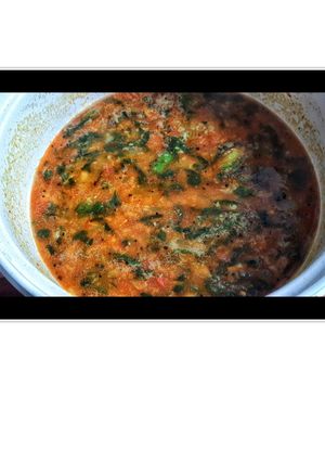 A picture of Quick and healthy moong Dal palak sambar.