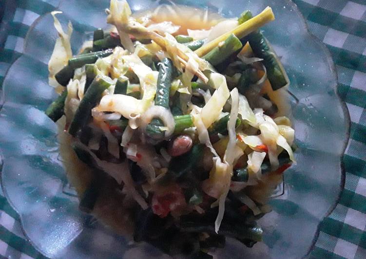 Resep Kacang Panjang Campur Kubis yang Enak Banget