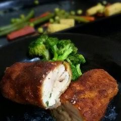 A picture of Chicken Ala Kiev.