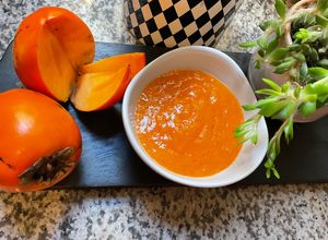 Une photo de 🍅Confiture🍋 de kaki🥄🥣
