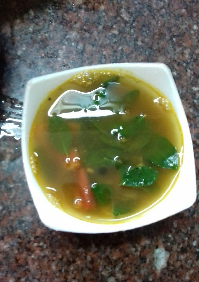 முருங்கைக்கீரை மிளகு ரசம் #sambarrasam செய்முறை முக்கிய புகைப்படம்