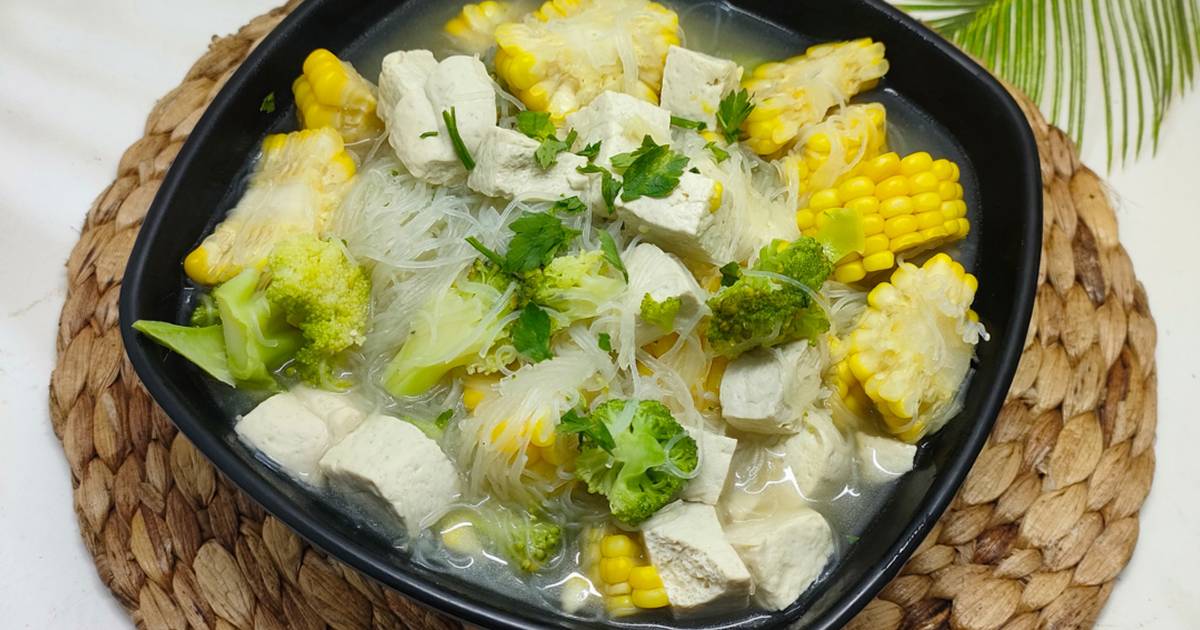 Resep Sup Bihun Brokoli Tahu Jagung Oleh Ummu Hamzah Cookpad