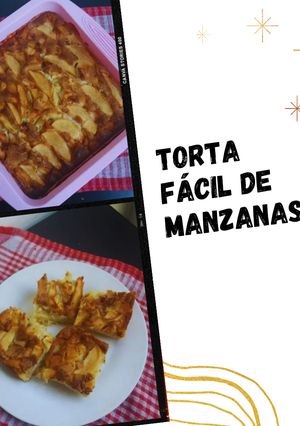 Una foto de Tarta súper fácil de manzana