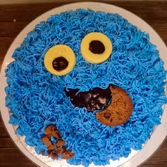 A picture of Monster cookies cake.