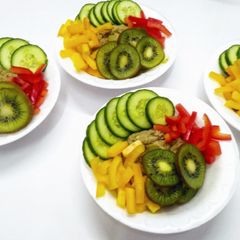 A picture of Quinoa Pulao (Presentation inspired by Hawaiian Poke Bowl).