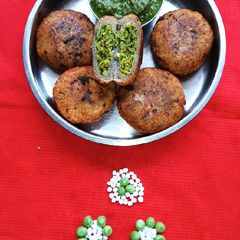 Green Peas and Sabudana Tikki A picture of Green Peas and Sabudana Tikki.