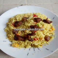 A picture of Stir fry couscous.