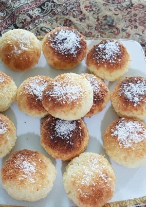عکسی از دستور شیرینی نارگیلی