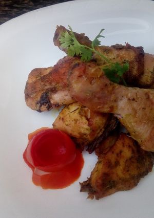 A picture of Tandoori chicken.