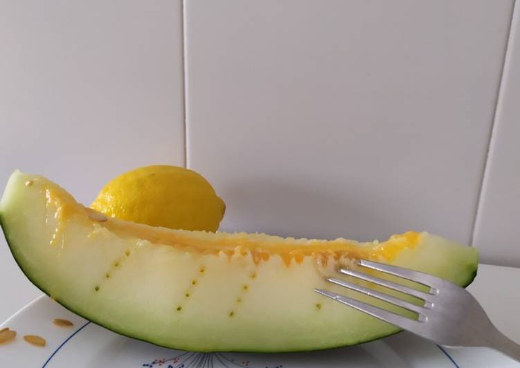 Melón al aroma de Limón
