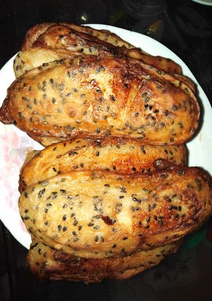 Hình của món Chuối chiên cốt dừa.