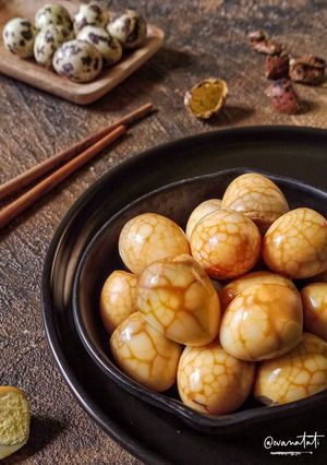 Foto resep Batik Telur Puyuh / Pindang Telur Puyuh / Marble Egg
