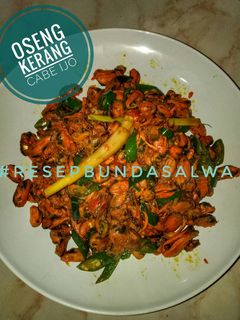 Foto resep Oseng kerang Cabe ijo