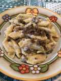 Garganelli besciamella e salsiccia