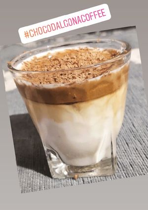 A picture of Choco Dalgona Coffee.