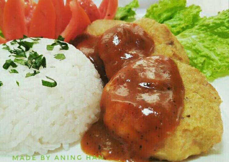 STEAK tempe saus BLACK paper