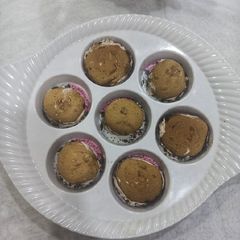 A picture of Dalgona coffee macaroons.