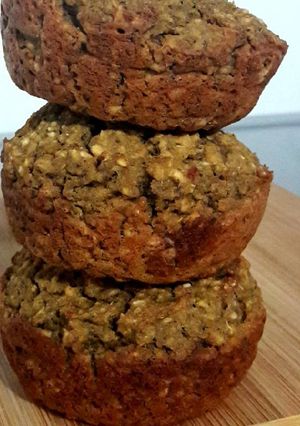 Una foto de Moldecitos de lentejas y avena