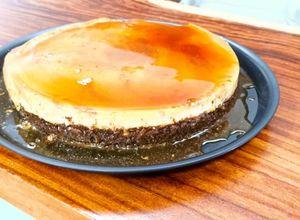 Una foto de Chocoflan de chocolate amargo al 70%