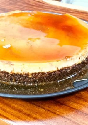 Una foto de Chocoflan de chocolate amargo al 70%
