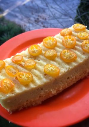 Una foto de Budín de quinotos y naranja